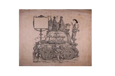 Lot 1672 - Burgmair (Hans) after Adam Bartsch, Plate 92 from ‘The Triumphal Procession of Emperor Maximilian I'