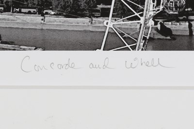 Lot 175 - JEFFREY JAYE (BRITISH 20/21ST CENTURY): THE THAMES AND CONCORDE