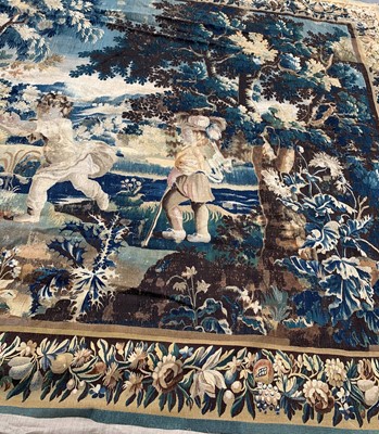 Lot 164 - A VERY LARGE 18TH CENTURY FRENCH AUBUSSON TAPESTRY