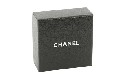 Lot 1269 - Chanel Black CC Logo Earrings