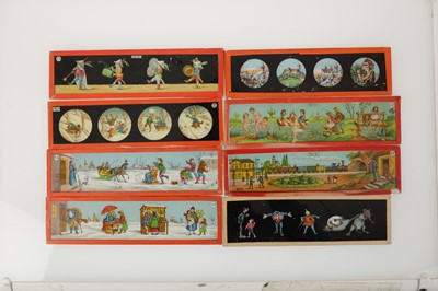 Lot 696 - A mixed variety of children's magic lantern slides