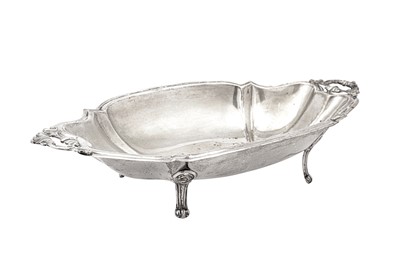 Lot 146 - An early 20th century Italian 800 standard silver footed fruit bowl, Vincenza 1934-44 possibly maker 5