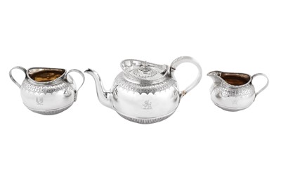 Lot 342 - A Victorian sterling silver four-piece tea and coffee service, London 1889/90 by Martin, Hall and Co