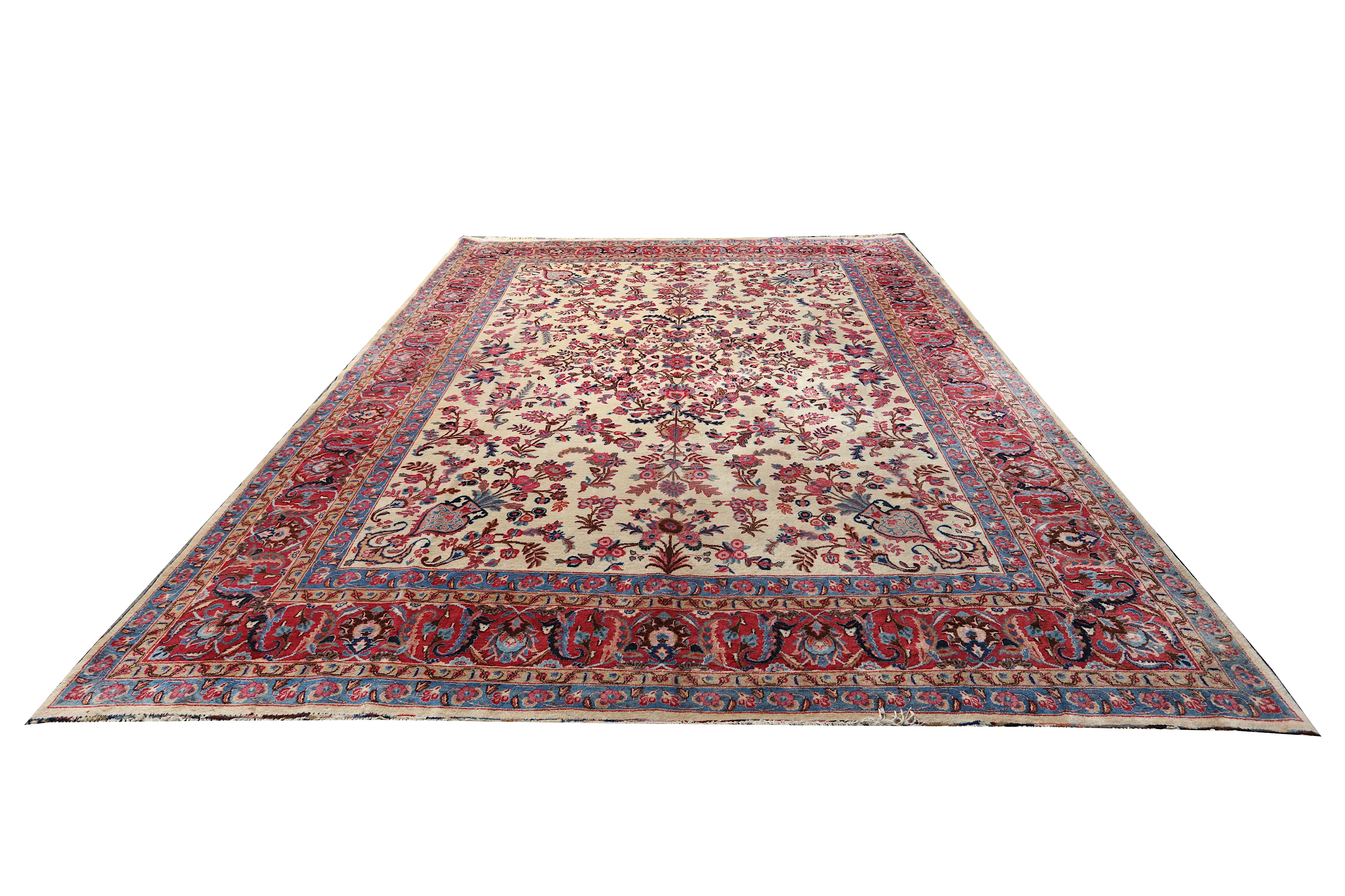 Lot 83 - A FINE SIGNED MESHED CARPET, NORTH-EAST