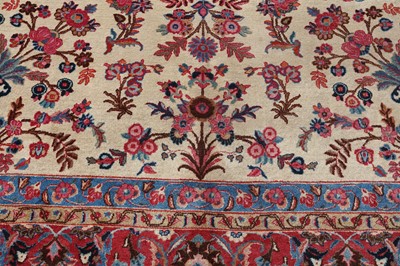 Lot 83 - A FINE SIGNED MESHED CARPET, NORTH-EAST PERSIA