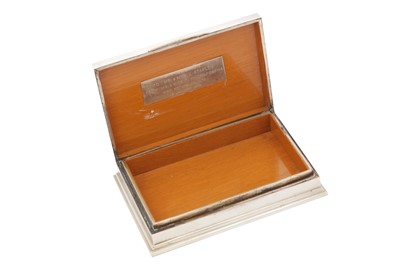 Lot 221 - A late 20th century Thai silver cigarette box, Bangkok circa 1978