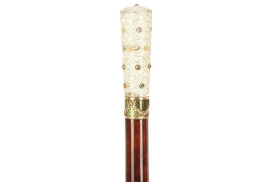 Lot 523 - A late 19th / early 20th century cased Viennese Malacca cane