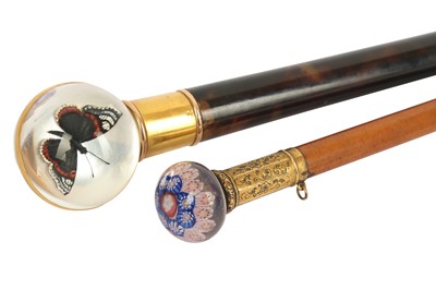 Lot 524 - A Victorian millefiori handled cane