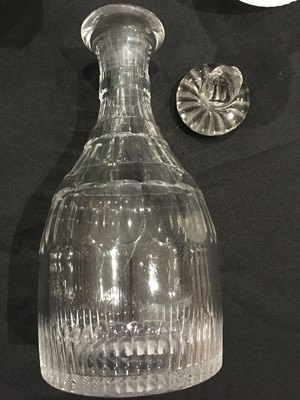 Lot 81 - A late 19th century silver mounted claret jug
