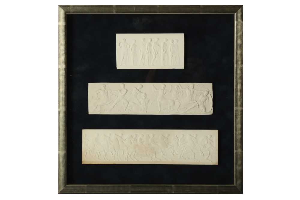 Lot 529 - A group of three 19th century plaster
