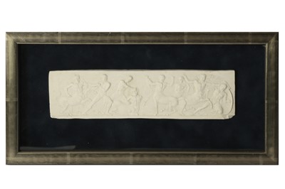 Lot 529 - A group of three 19th century plaster friezes of sections of the Parthenon