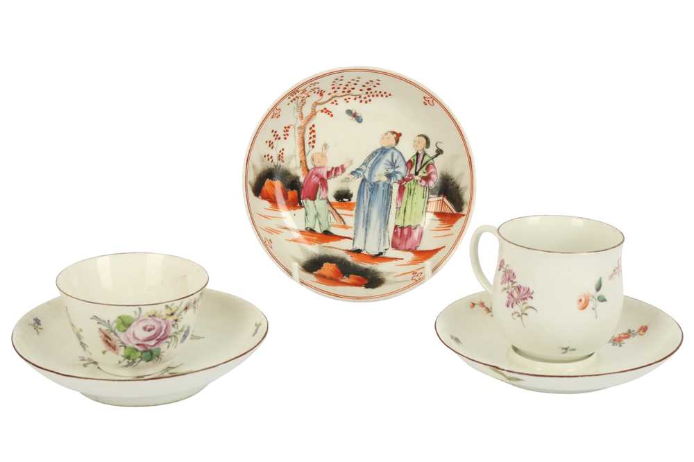Lot 17 - An 18th century Chelsea cup and trembleuse saucer