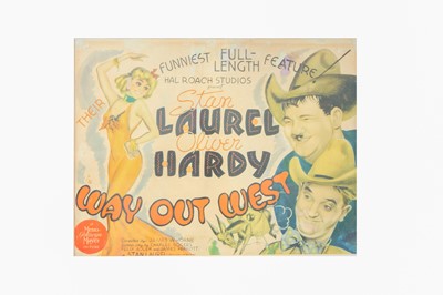 Lot 199 - Laurel (Stan) & Oliver Hardy.- Way Out West
