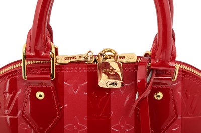 Louis Vuitton Alma BB Vernis Pomme D'Amour Cherry Handbag