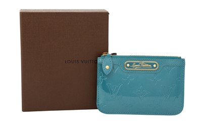 Lot 104 - Louis Vuitton Blue Galactic Monogram Vernis Pochette Cles