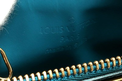 Lot 104 - Louis Vuitton Blue Galactic Monogram Vernis Pochette Cles