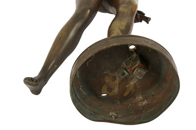 Lot 414 - A late 19th century patinated bronze figure of Diana the Huntress after the model by Jean-Antoine Houdon (French 1741-1828)