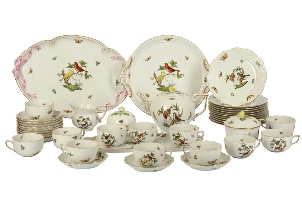 Lot 70 - A Herend part tea service for twelve people