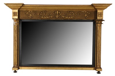 Lot 620 - A William IV gilt framed overmantel mirror