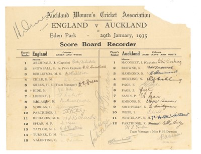 Lot 495 - Cricket Interest.- Auckland Women's Cricket Association