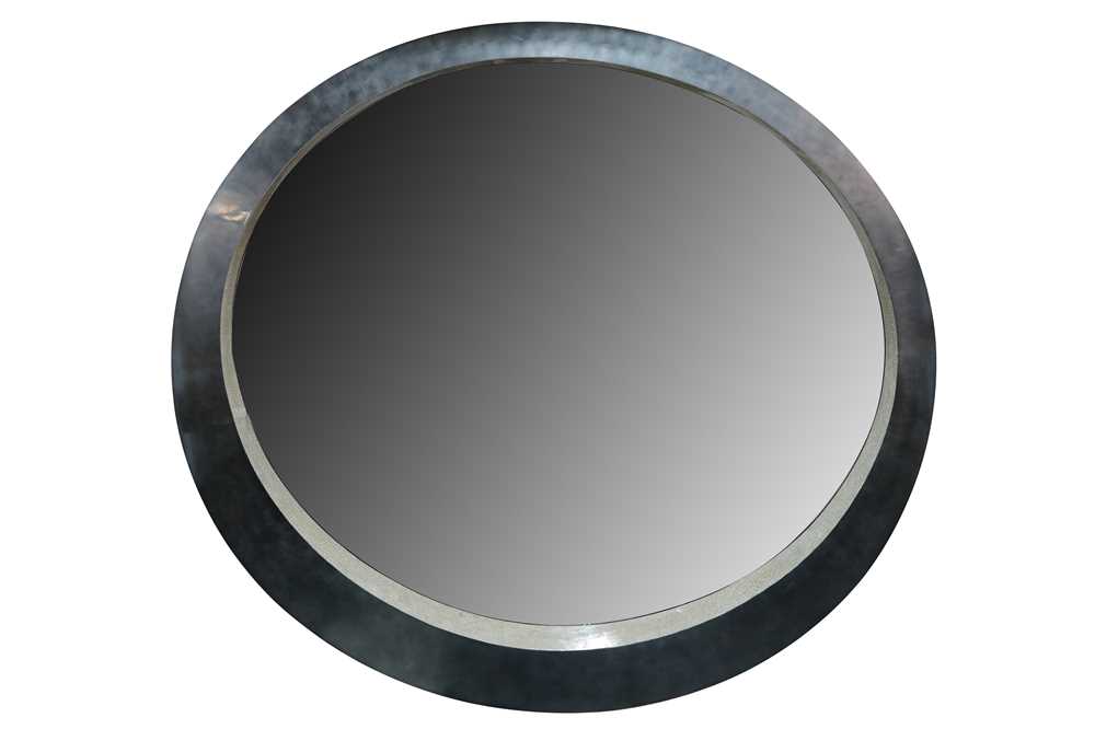 Lot 759 - A large 'Through Silver' circular hall or wall mirror