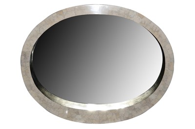 Lot 761 - A 'Through Eggshell' circular hall or wall mirror