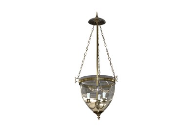 Lot 641 - A hundi style brass storm lantern