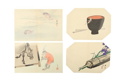 Lot 801 - A COLLECTION OF WOODBLOCK PRINTS BY GEKKO, GYOKUSHO, ZESHIN AND OTHERS.