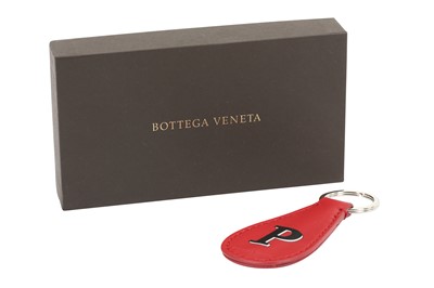 Lot 1220 - Bottega Veneta Red Intercciato Key Ring