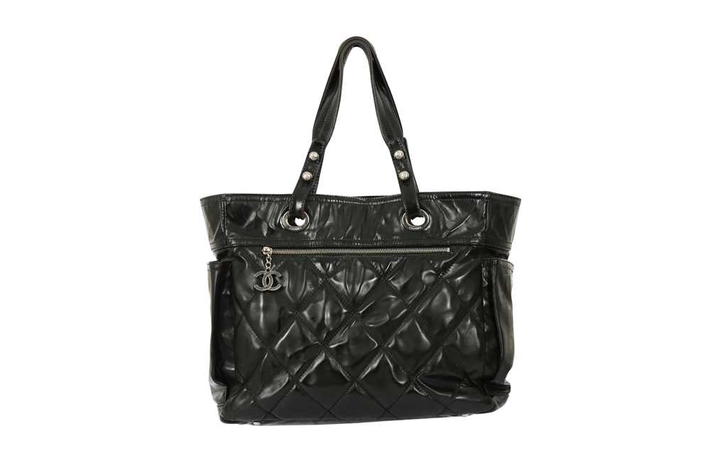 Lot 1295 - Chanel Black Biarritz Tote Bag