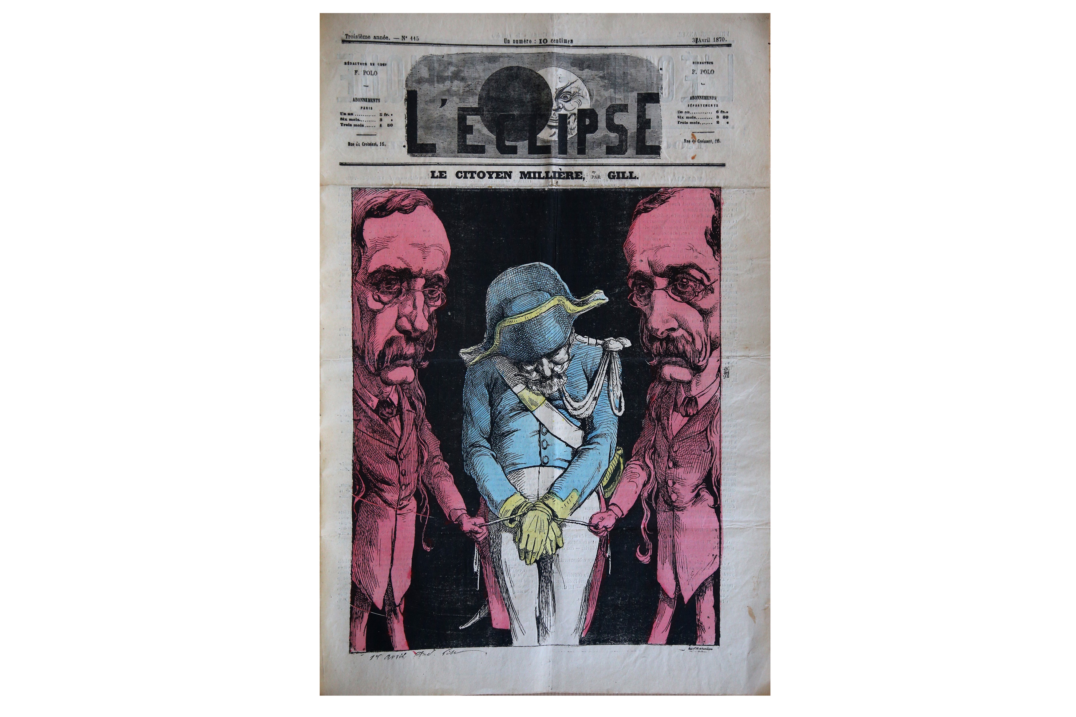 Lot 462 - L'ECLIPSE. Journal Hebdomadaire Satirique et