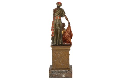 Lot 831 - AN EARLY 20TH CENTURY AUSTRIAN COLD-PAINTED BRONZE