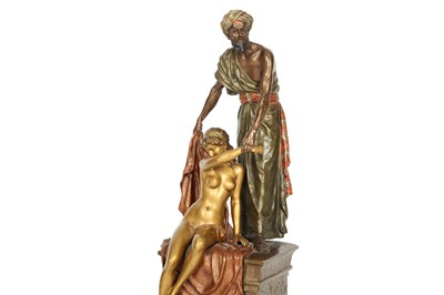Lot 831 - AN EARLY 20TH CENTURY AUSTRIAN COLD-PAINTED BRONZE