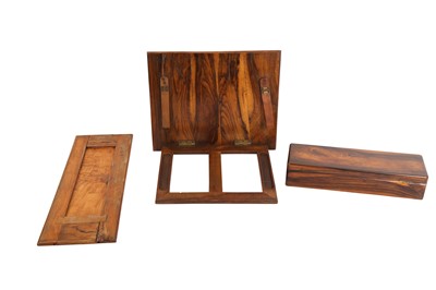 Lot 879 - THREE CARVED OLIVE WOOD BIBLIOPHILE COLLECTABLES