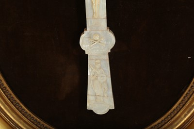 Lot 881 - λ TWO MOTHER-OF-PEARL-INLAID CRUCIFIXES
