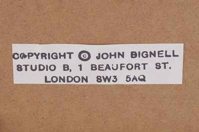 Lot 837 - John Bignell (xx)