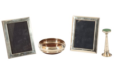 Lot 152 - Two silver rectangular photograph frames