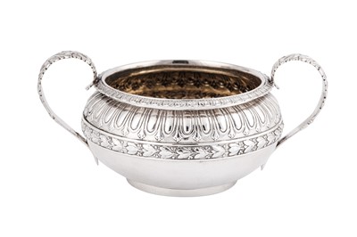Lot 284 - A George IV sterling silver sugar bowl, London 1821 by Rebecca Emes and Edward Barnard