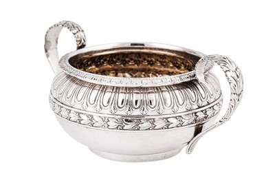 Lot 284 - A George IV sterling silver sugar bowl, London 1821 by Rebecca Emes and Edward Barnard