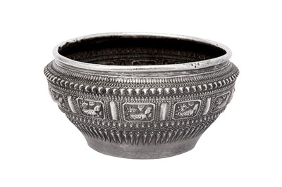 Lot 231 - A mid to late 20th century Thai silver bowl, probably Bangkok circa 1970