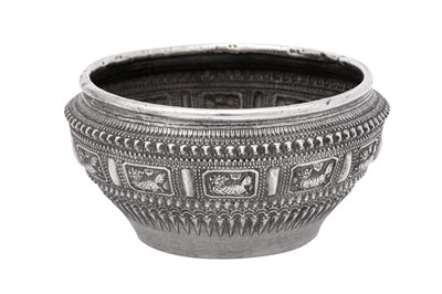 Lot 231 - A mid to late 20th century Thai silver bowl, probably Bangkok circa 1970