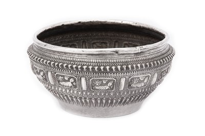 Lot 231 - A mid to late 20th century Thai silver bowl, probably Bangkok circa 1970