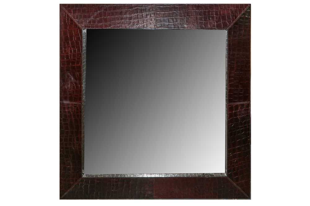 Lot 745 - A contemporary square wall mirror