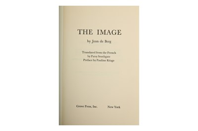 Lot 1101 - de BERG, Jean [Robbe-Grillet (Catherine)] The Image