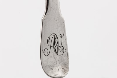 Lot 166 - An early 19th century French (German) provincial silver chamberstick, Strasbourg circa 1830 by H&Co