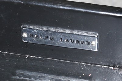 Lot 754 - A contemporary Ralph Lauren ebonised bureau plat