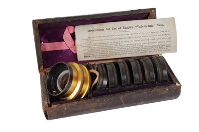 Lot 734 - Busch's Vademecum Brass Casket Lens Set