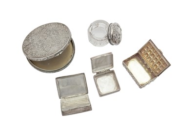 Lot 106 - A mixed group of silver objects of vertu, including an Austrian compact, Vienna post-1922 by AK