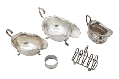 Lot 24 - A mixed group of sterling silver holloware