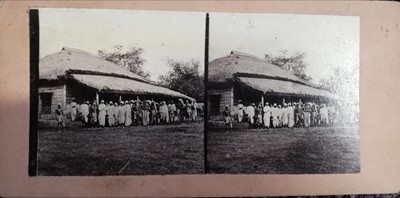 Lot 910 - Underwood & Underwood Stereoscope, 1881, with various Stereocards, c.1860s–1880s